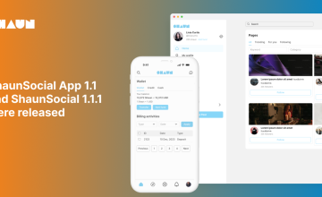 shaunSocial mobile app 1.1 release