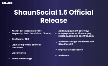 ShaunSocial v1.5 Released: Major Upgrades, New Features & Enhancements